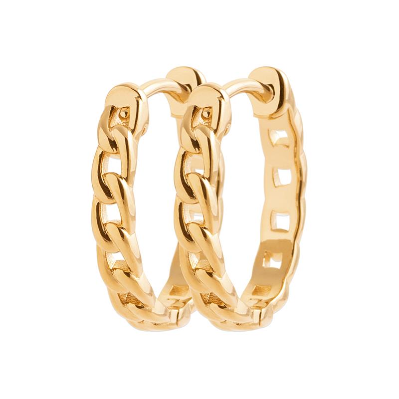CHAIN CREOLES