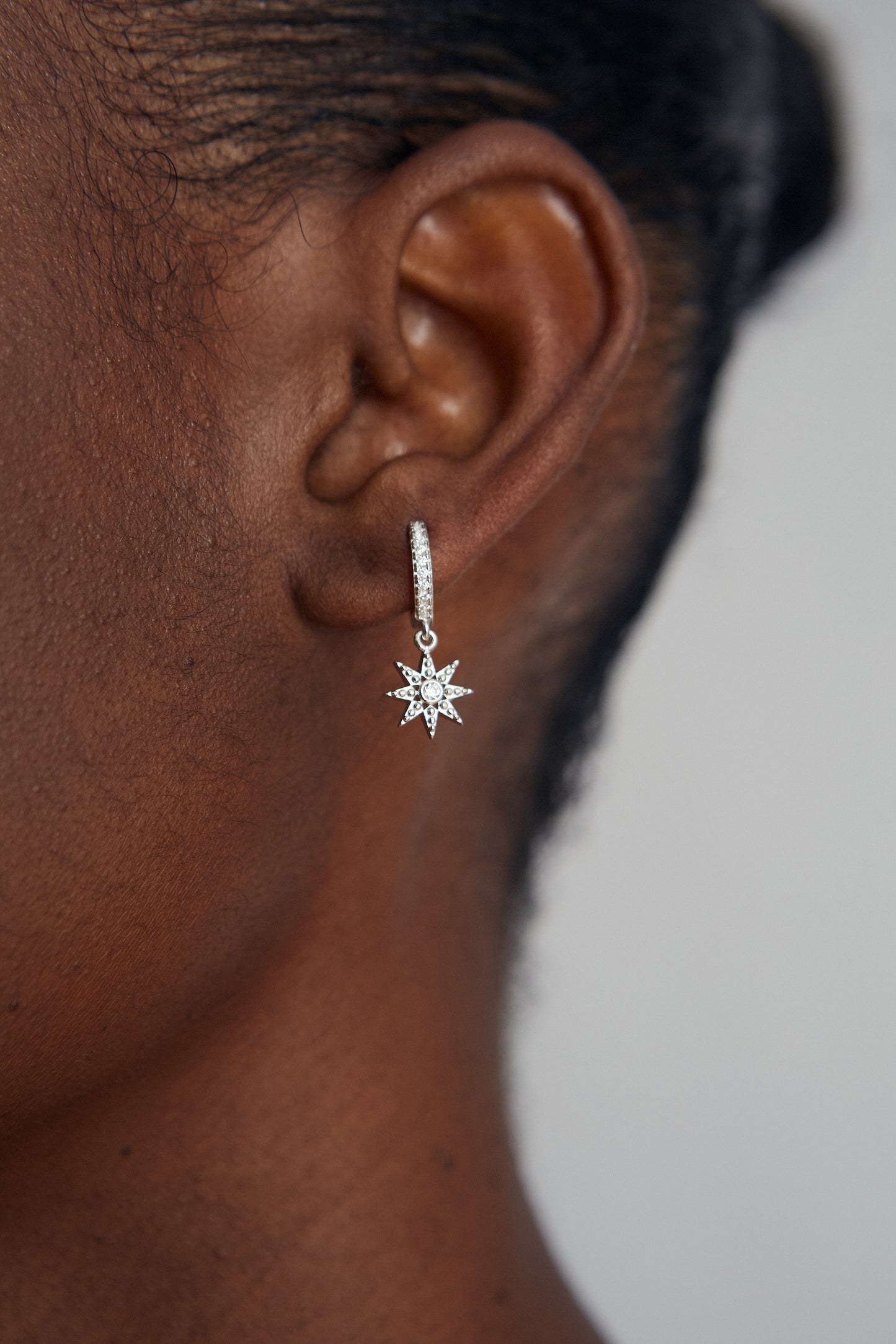 SHINY STAR SINGLE EARRING