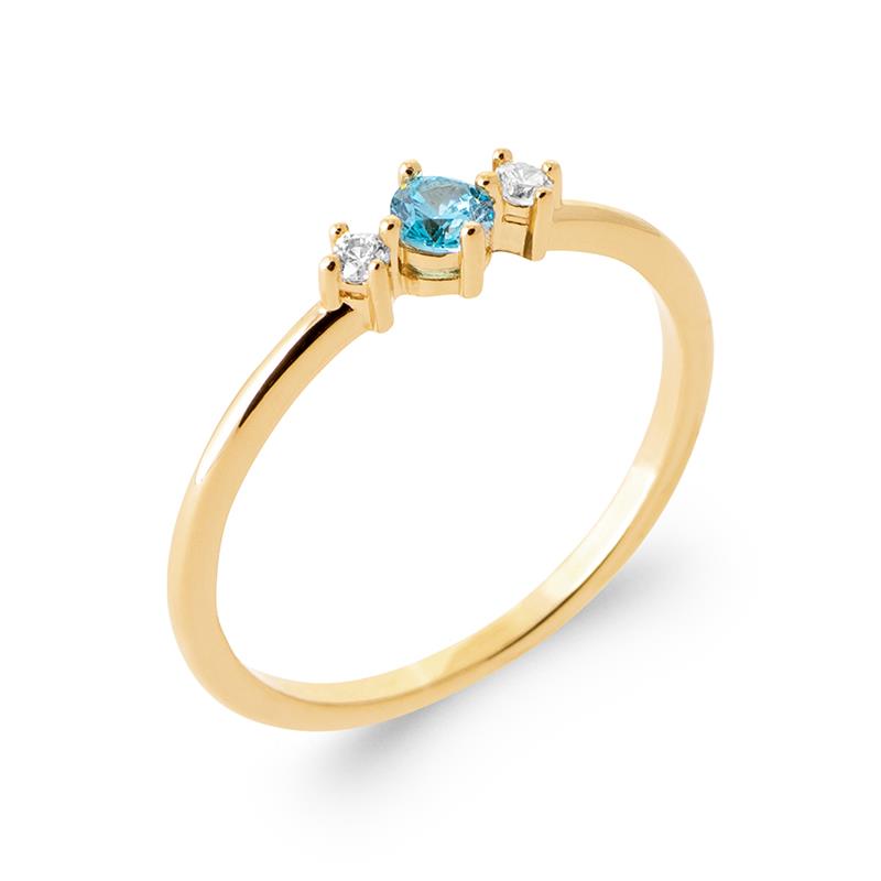 BLUE ZIRCONIA RING